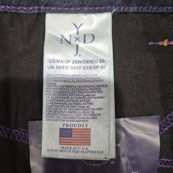 NYDJ Not Your Daughters Womens Barbara Boot Cut Jeans Size 26W‎ Dark Wash - Picture 6 of 12